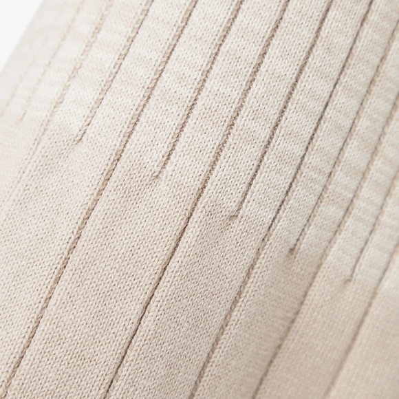 Manière de Voir Set - Beige Ribbed Contour Crop Top & Ombré Flared Leggings - Picture 13 of 15